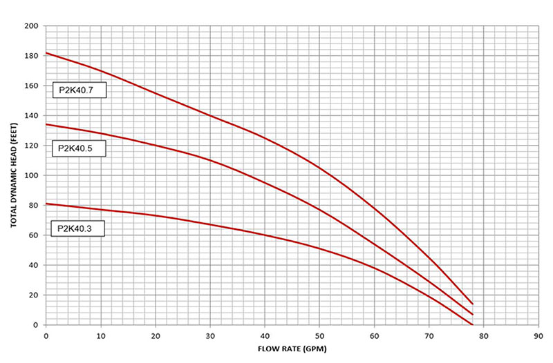 P2K-40 pump curves data